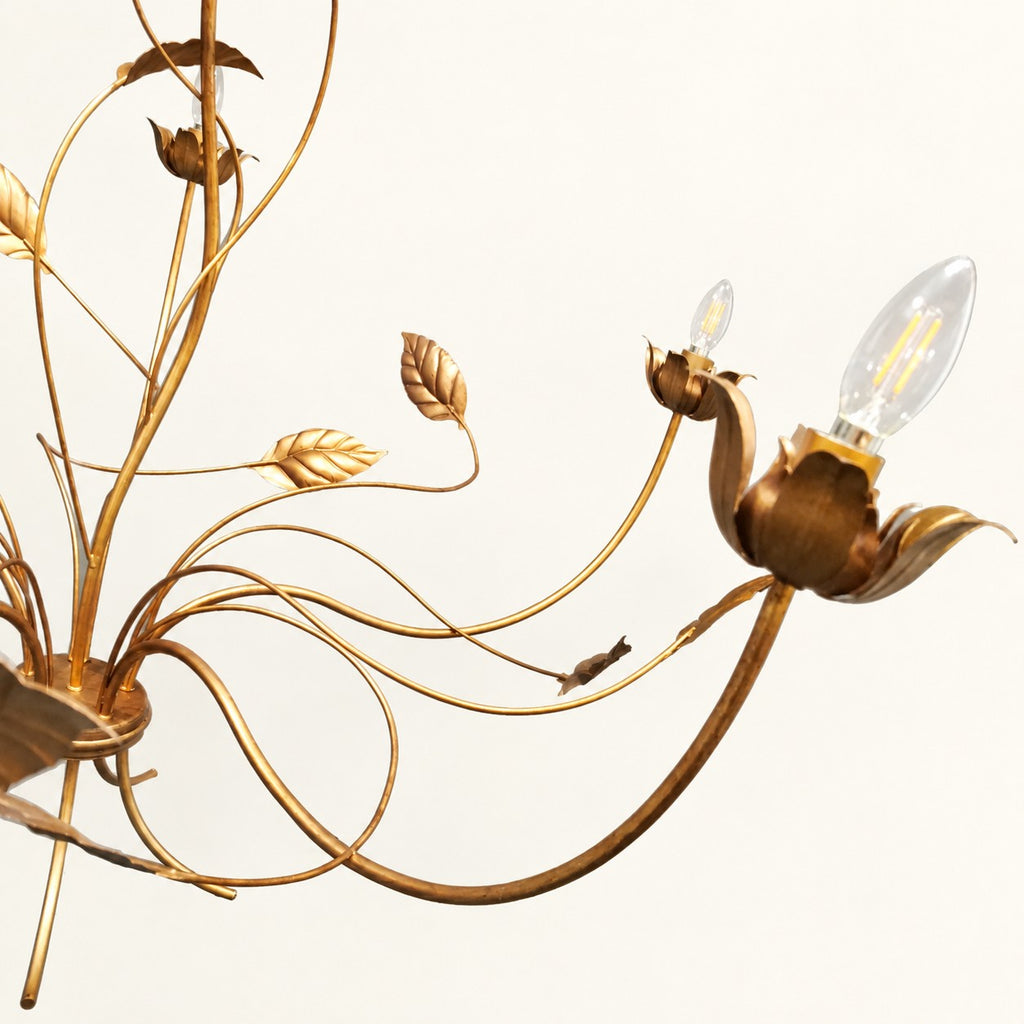 Five-Light Botanical Branch Chandelier