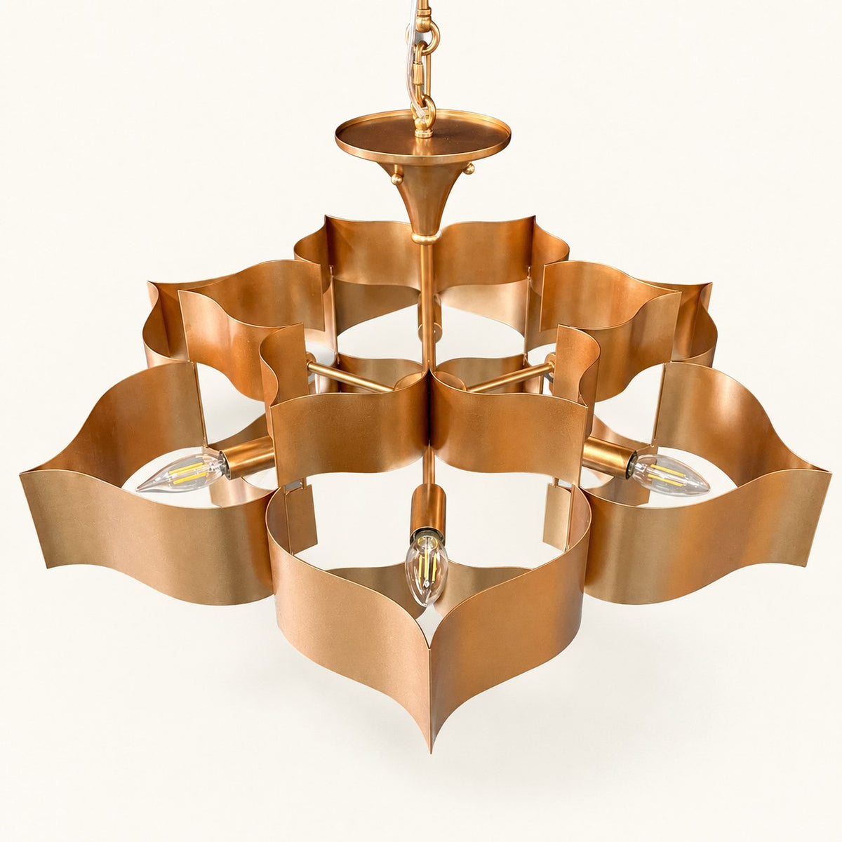 Sculptural Ribbon Chandelier