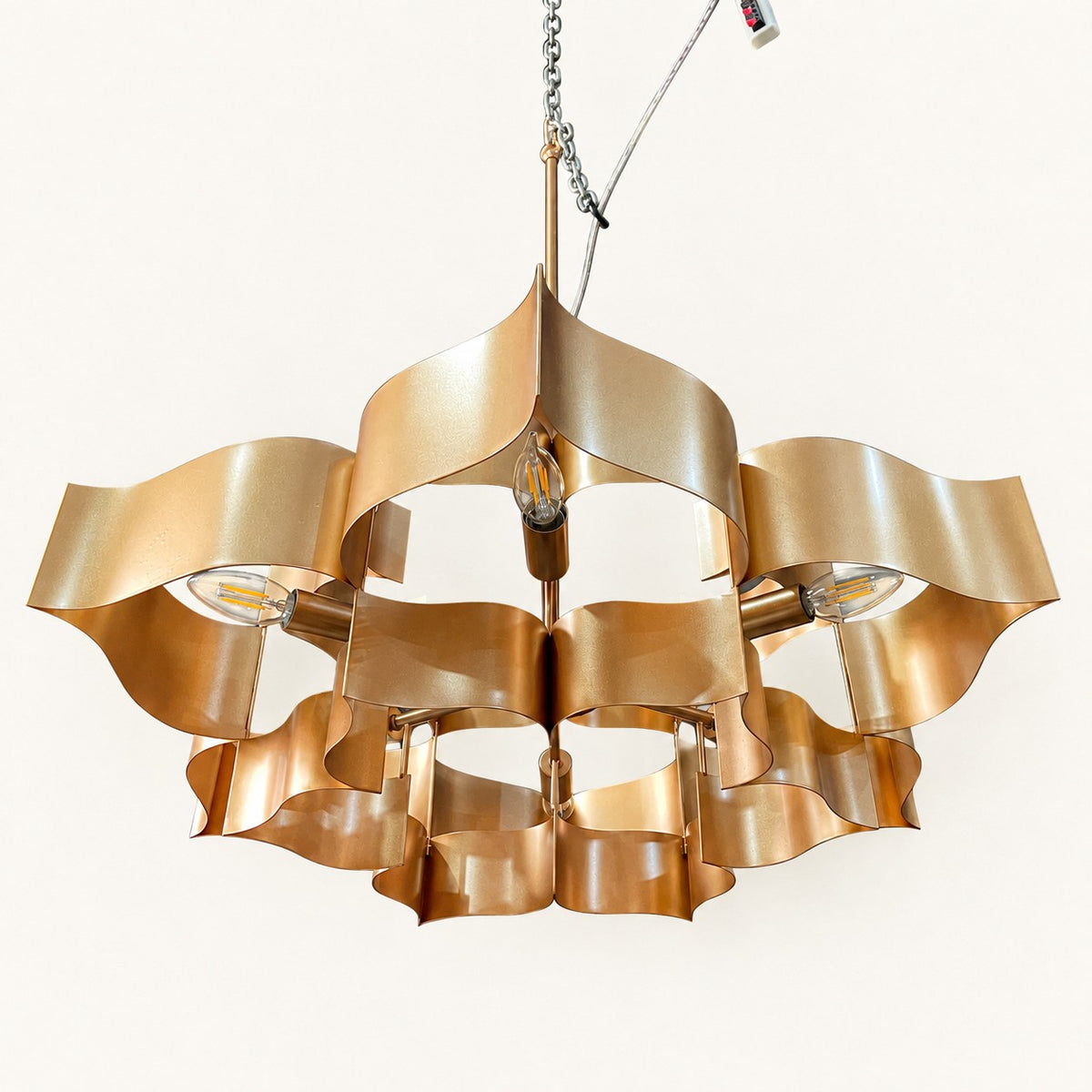 Sculptural Ribbon Chandelier