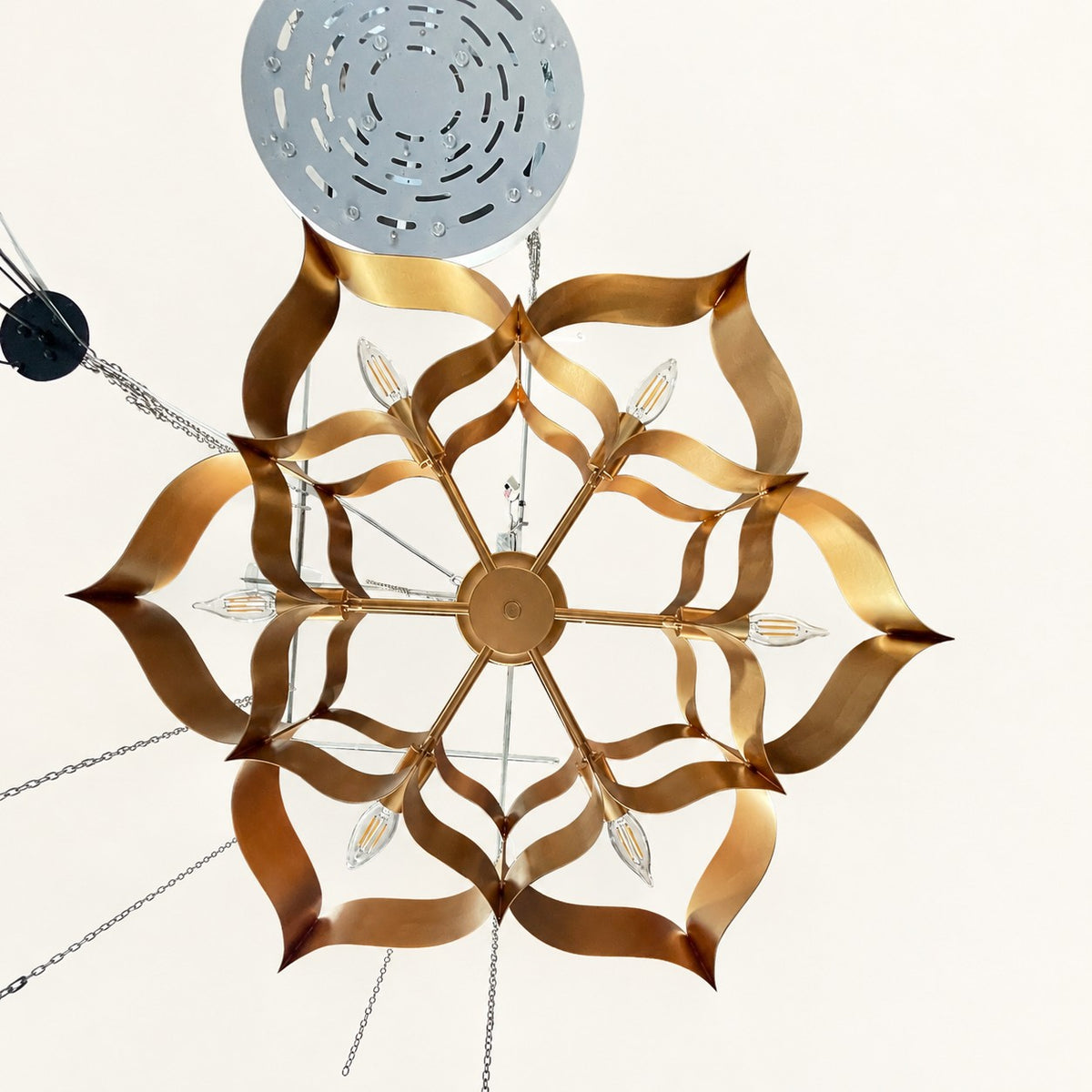 Sculptural Ribbon Chandelier