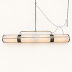 Six-Light Linear Glass Pendant